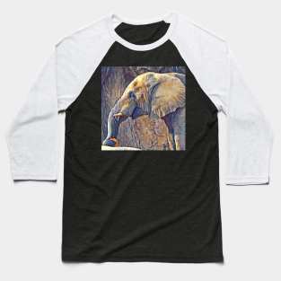 African Elephant Baseball T-Shirt